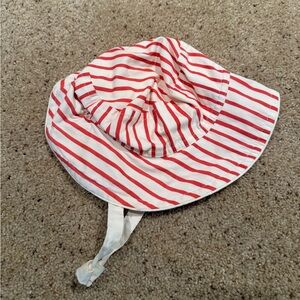 Pehr Red & White Strip Bucket Hat